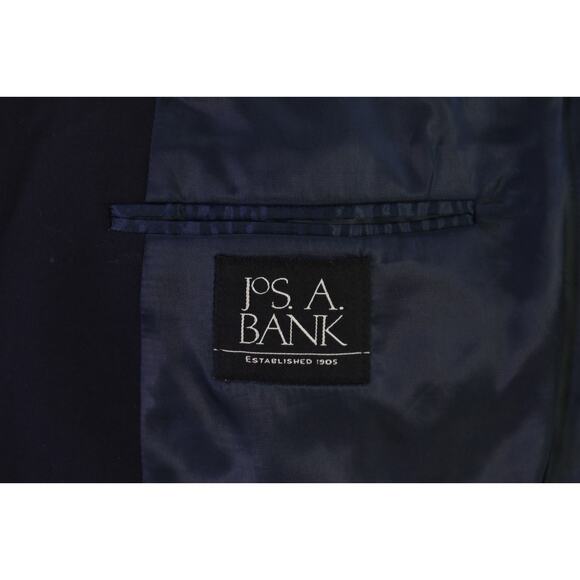 Jos A Bank Blazer Navy Blue Gold Button Jacket 48R - Picture 7 of 8